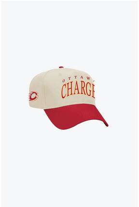 Ottawa Charge A-Frame Cap - Ivory / Red