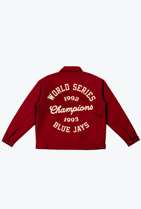 Toronto Blue Jays '92/'93 Champions Work Jacket - Maroon