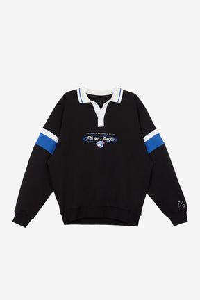 Toronto Blue Jays Oversized Rugby - Black