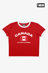 T-shirt court à col rond rouge - Coupe du Monde de la FIFA, Canada 2026™