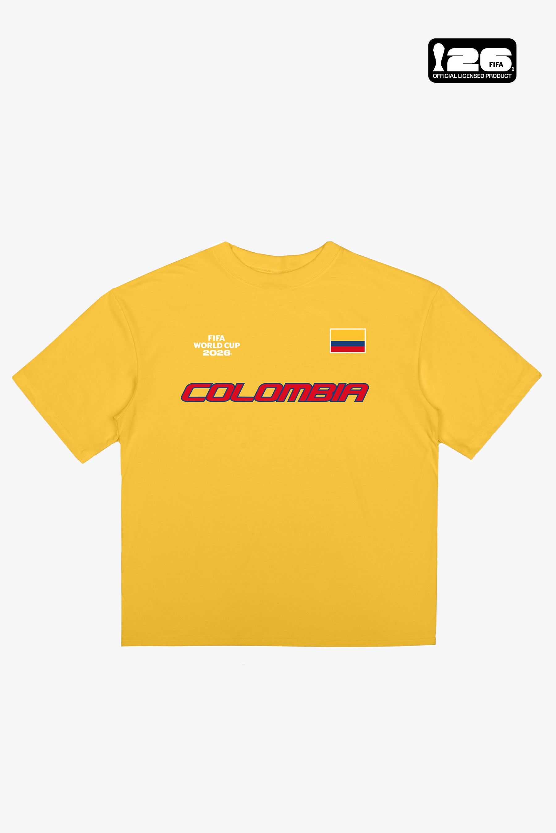 T-shirt jaune à logo tricolore Colombie Coupe du Monde de la FIFA 2026™