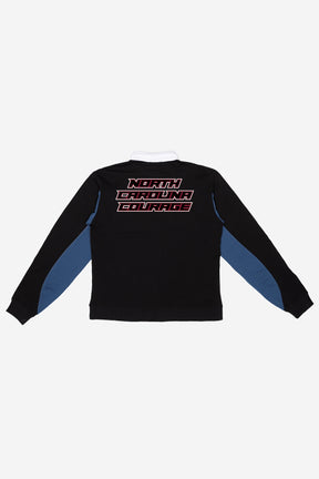 North Carolina Courage Rugby Polo - Black / Atlantic Blue