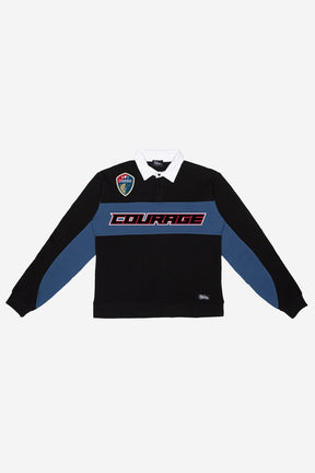North Carolina Courage Rugby Polo - Black / Atlantic Blue