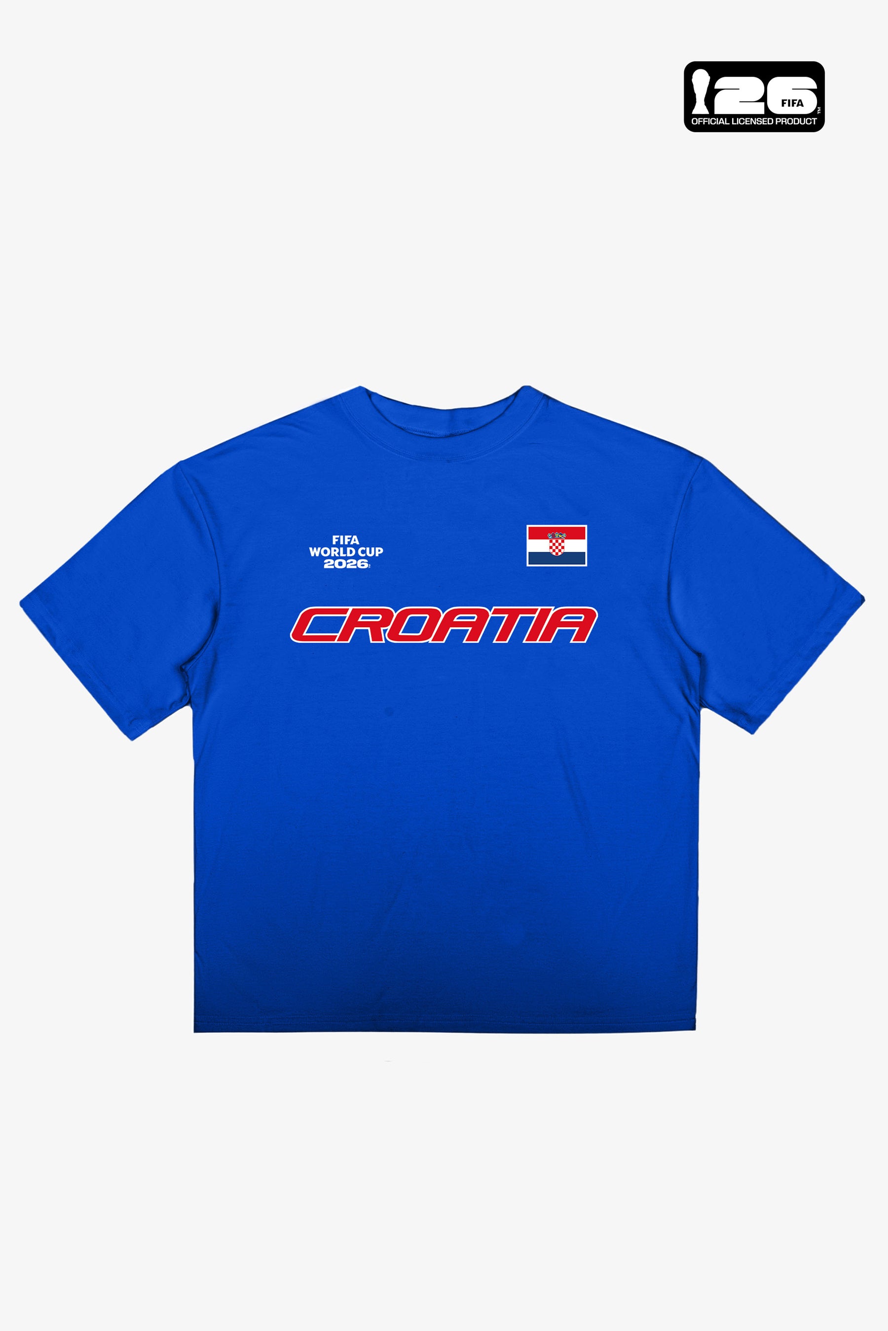 T-shirt Croatie Tri Logo Coupe du Monde de la FIFA 2026™ - Bleu roi