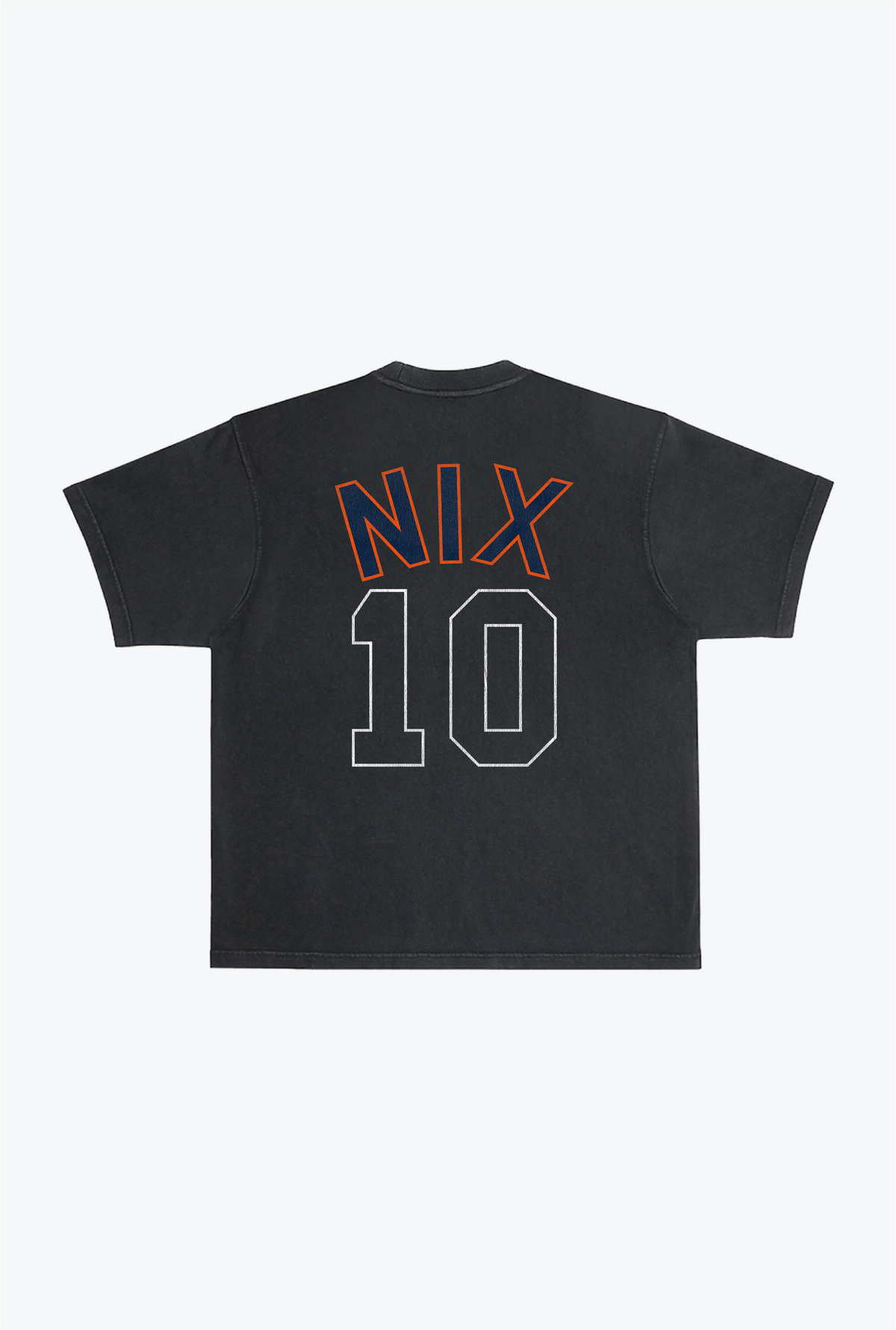 Bo Nix Heavyweight Garment Dyed T-Shirt - Black