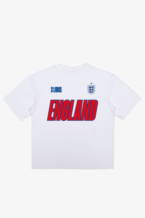 England Tri Logo T-Shirt - White