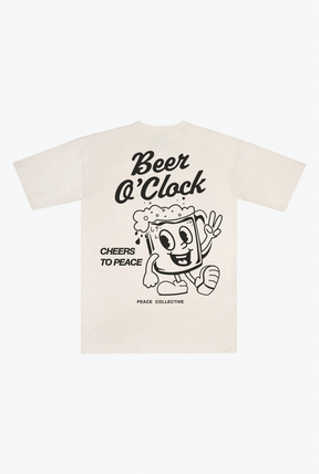 Beer O' Clock Heavyweight T-Shirt - Ivory