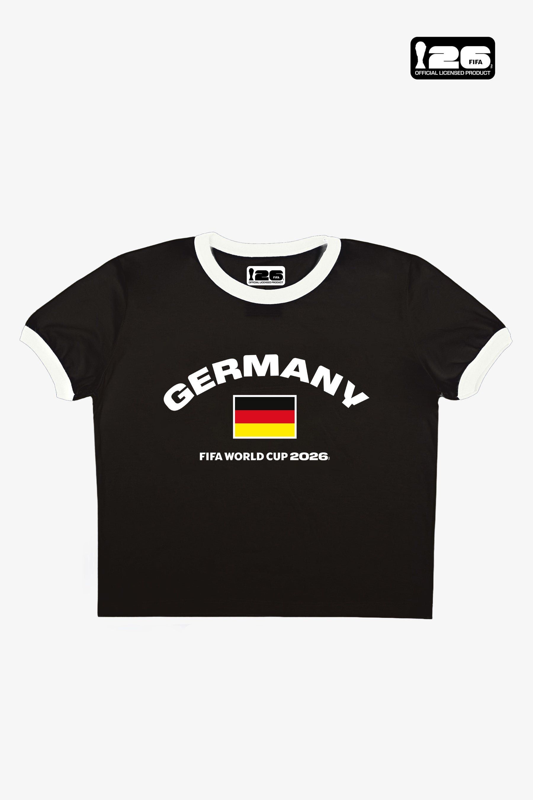 T-shirt court à col rond noir - Coupe du Monde de la FIFA, Allemagne 2026™