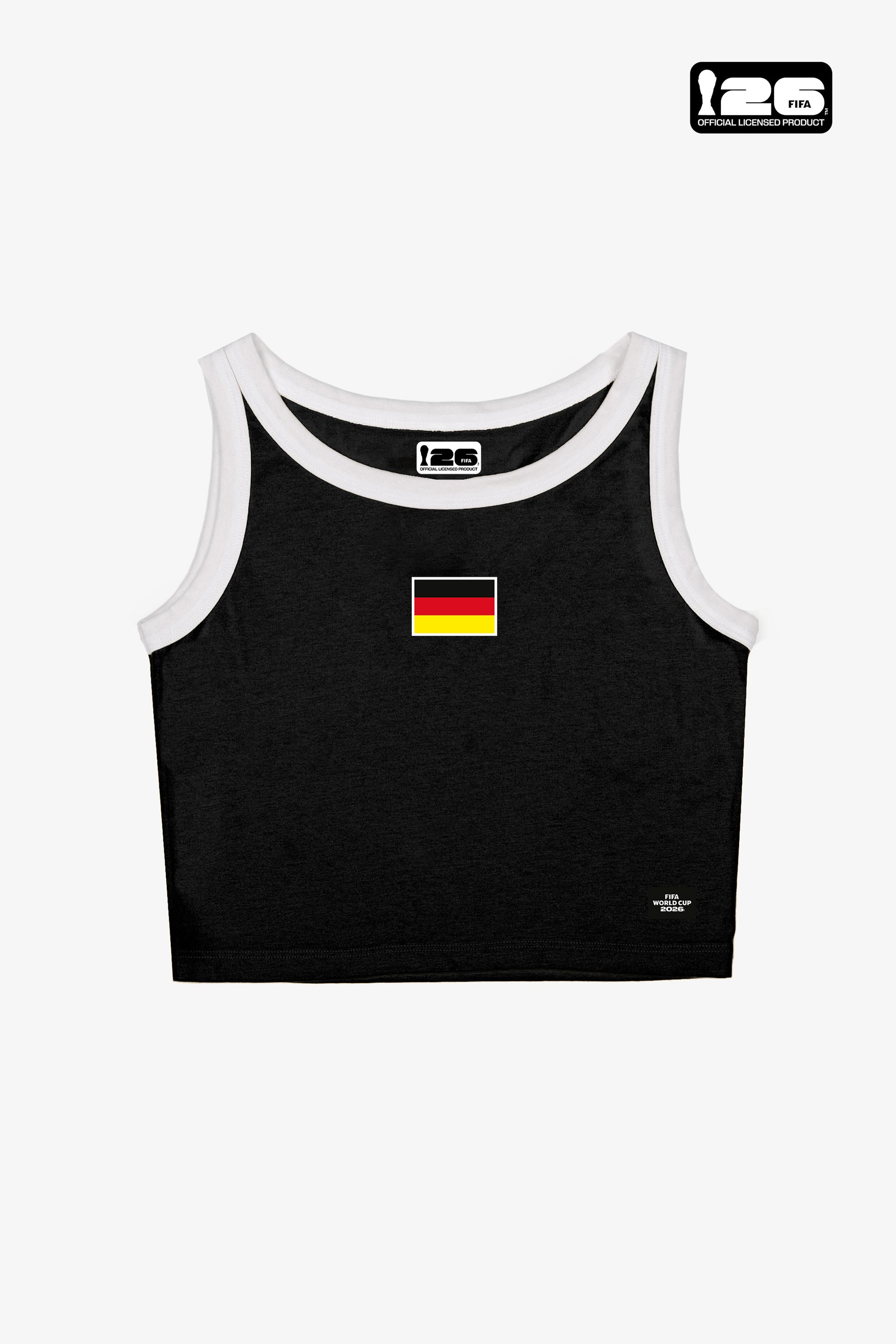 Débardeur court noir pour femme, Coupe du Monde de la FIFA, Allemagne 2026™ - Allemagne
