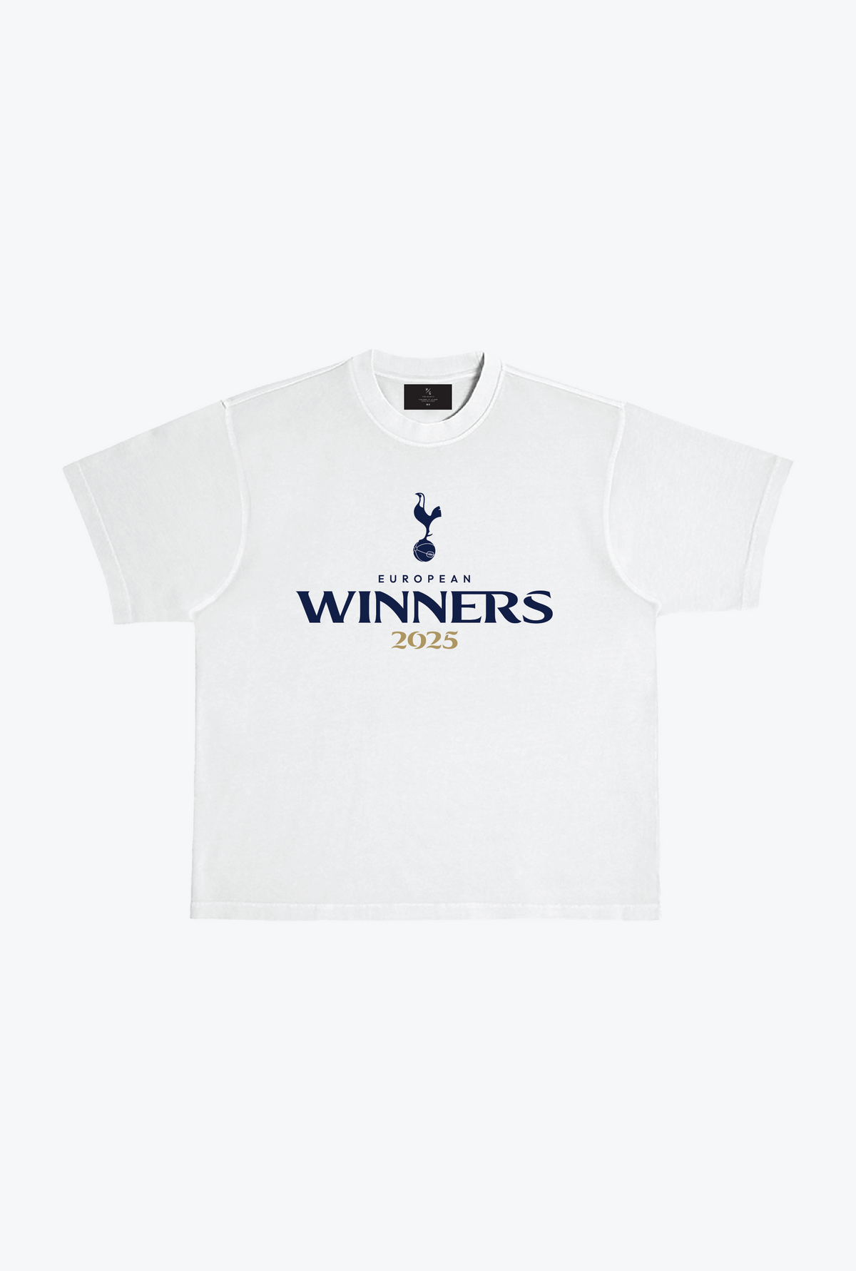 Tottenham Hotspur FC: European Winners Heavyweight T-Shirt - White
