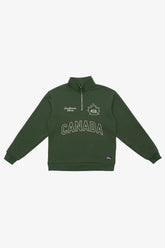 P/C x John Tavares Canada Heavyweight Quarter Zip - Forest Green