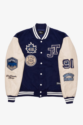 P/C x John Tavares Varsity Jacket - Navy