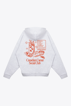 Canadian Caesar Club: Cheers To Peace Heavyweight Hoodie - Ash