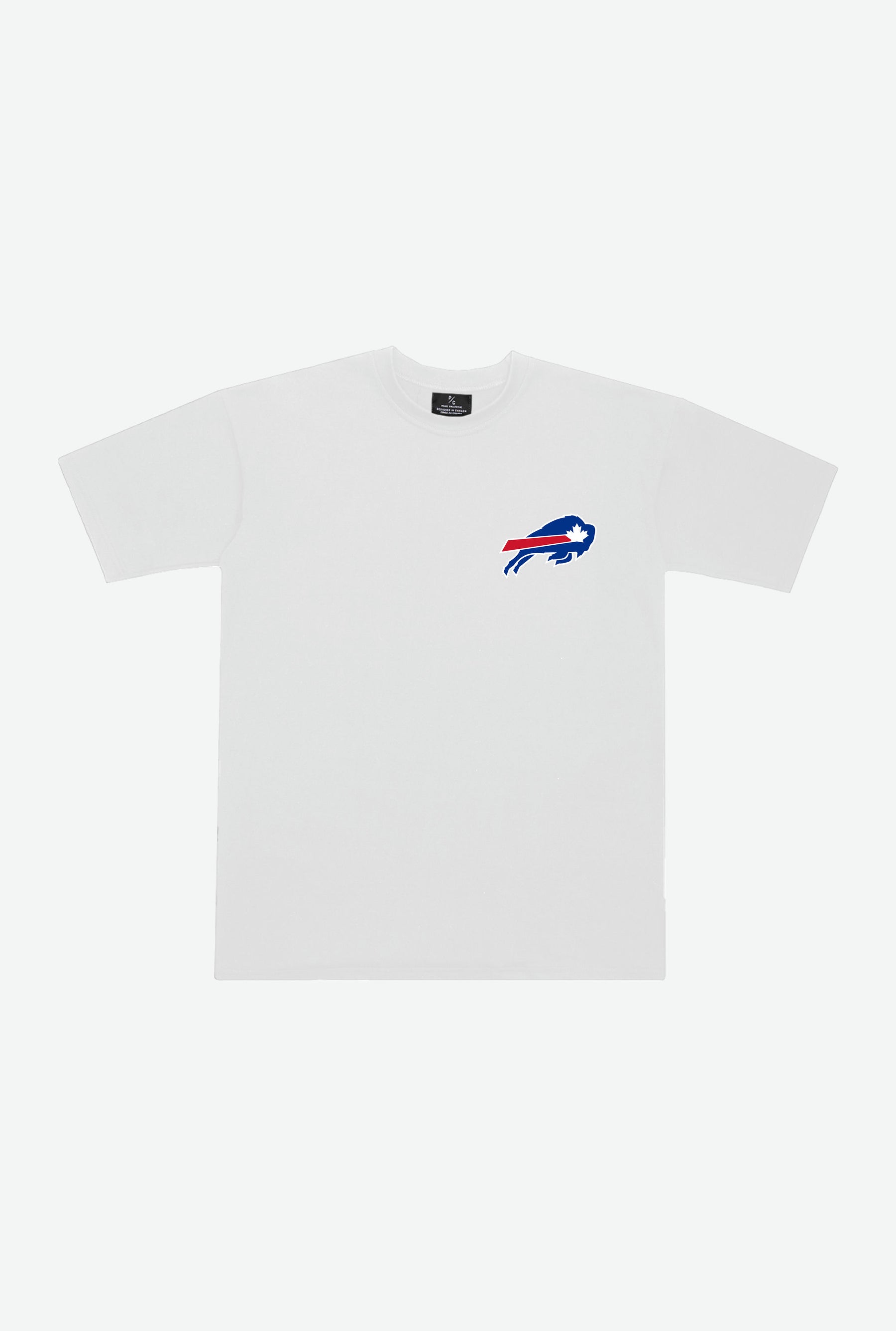 Buffalo Bills Canadian Thanksgiving Pop Up Heavyweight T-Shirt - White