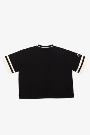 P/C x Jackie Robinson Heavyweight V-Neck T-Shirt - Black