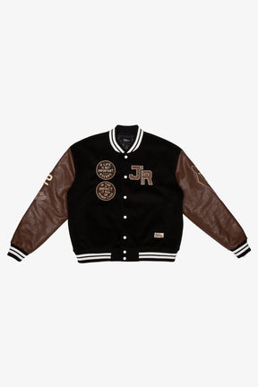 P/C x Jackie Robinson Letterman Jacket - Black