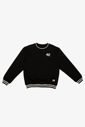 P/C x Jackie Robinson Ribbed Heavyweight Crewneck - Black