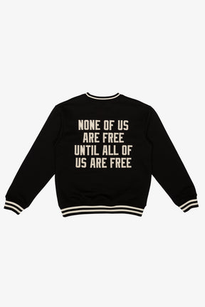 P/C x Jackie Robinson Ribbed Heavyweight Crewneck - Black