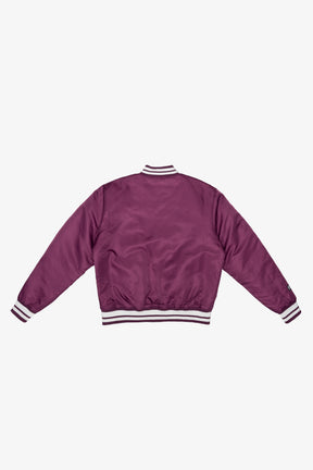 Toronto Tempo Women's Cropped Bomber Jacket - Bordeaux