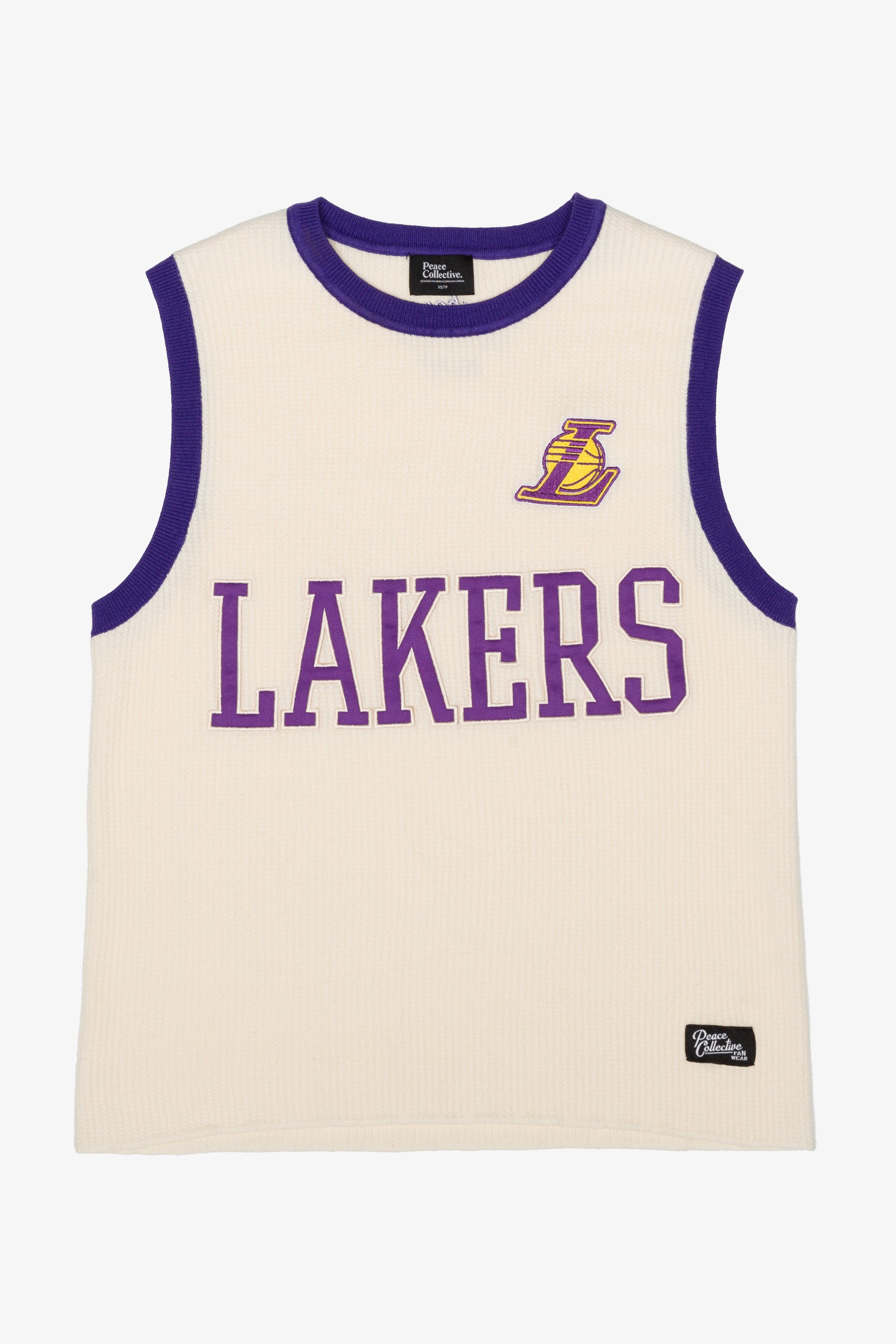 Los Angeles Lakers Knit Basketball Jersey - Ivory