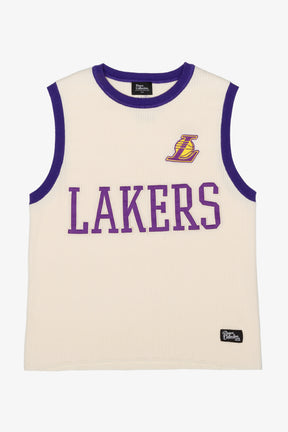 Los Angeles Lakers Knit Basketball Jersey - Ivory