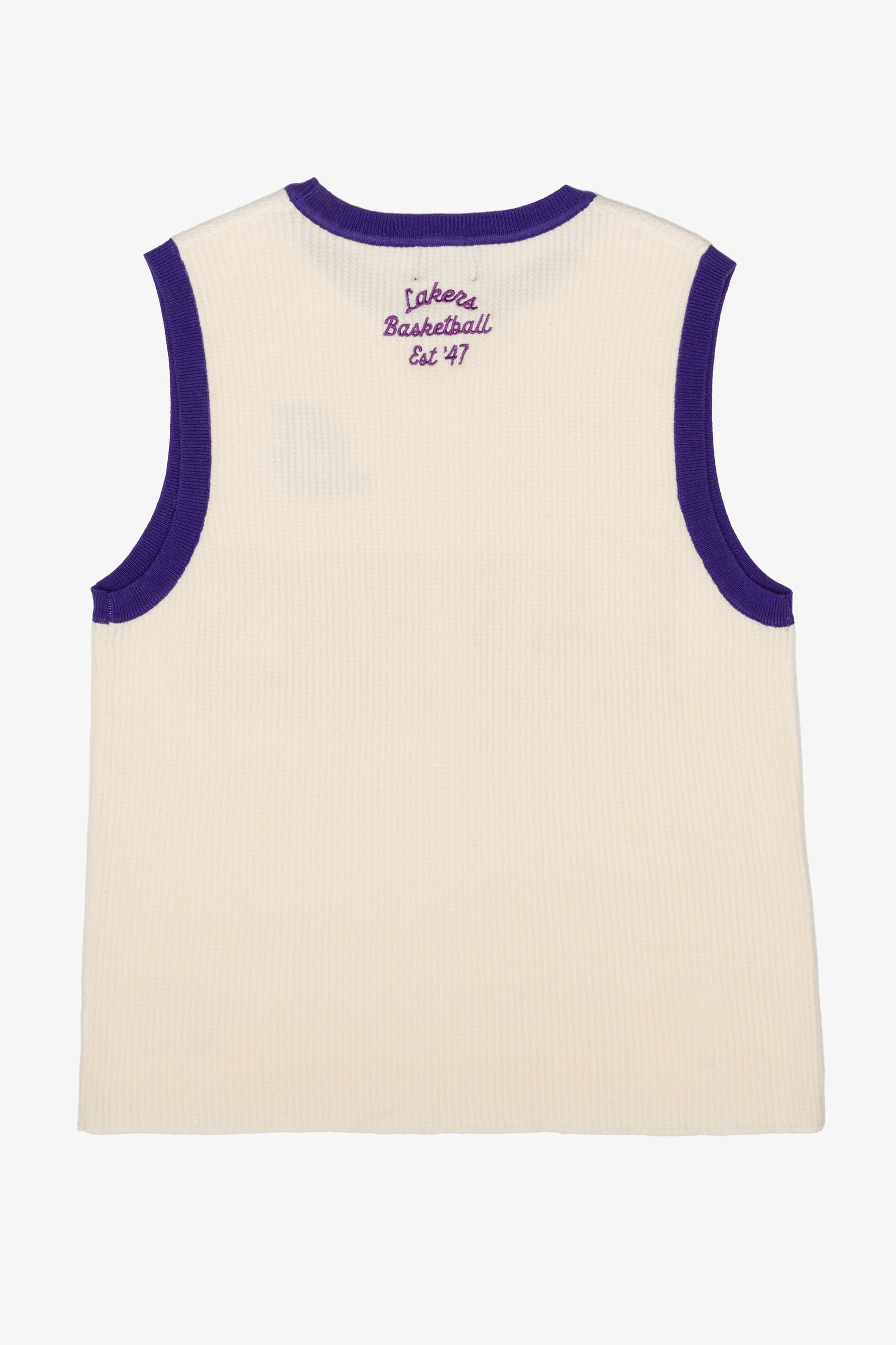 Los Angeles Lakers Knit Basketball Jersey - Ivory