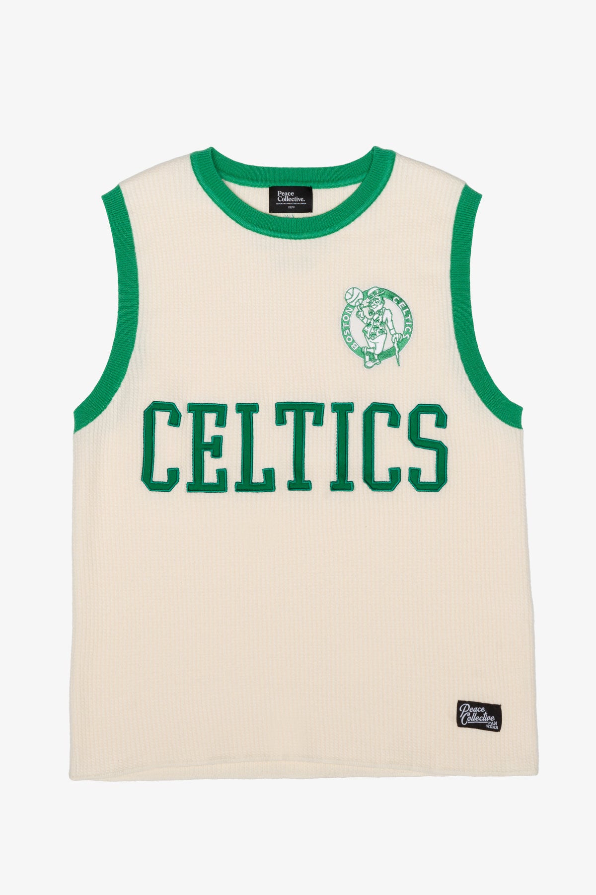 Boston Celtics Knit Basketball Jersey - Ivory