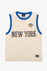 New York Knicks Knit Basketball Jersey - Ivory