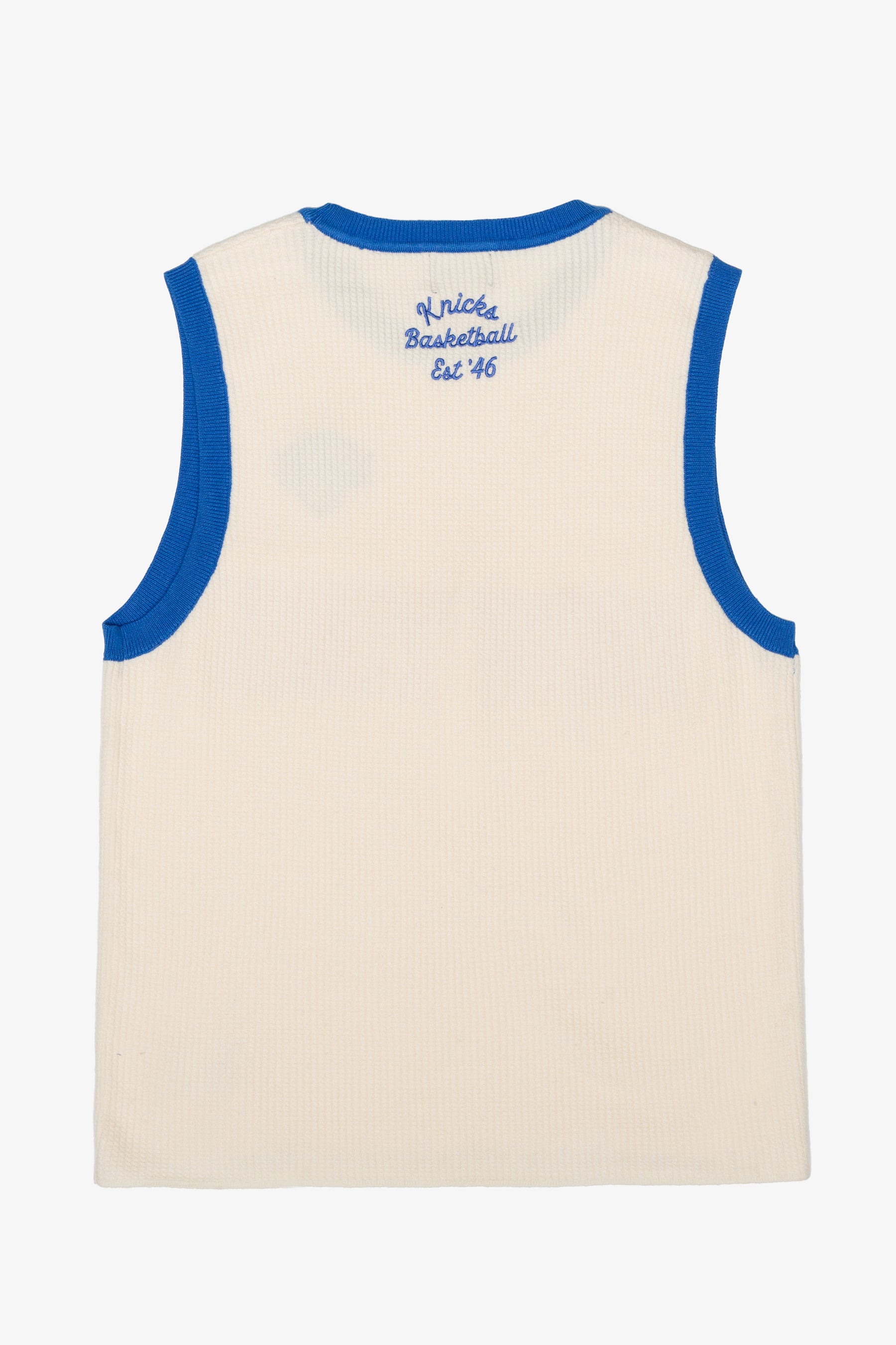 New York Knicks Knit Basketball Jersey - Ivory