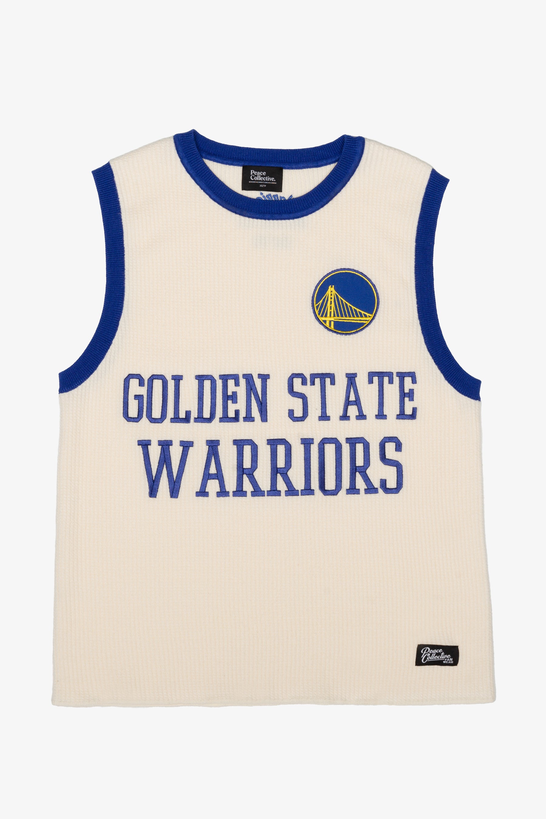 Golden State Warriors Strick-Basketballtrikot - Elfenbein
