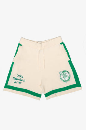 Boston Celtics Knit Basketball Shorts - Ivory