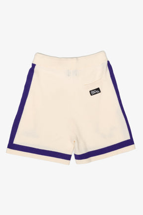 Los Angeles Lakers Knit Basketball Shorts - Ivory