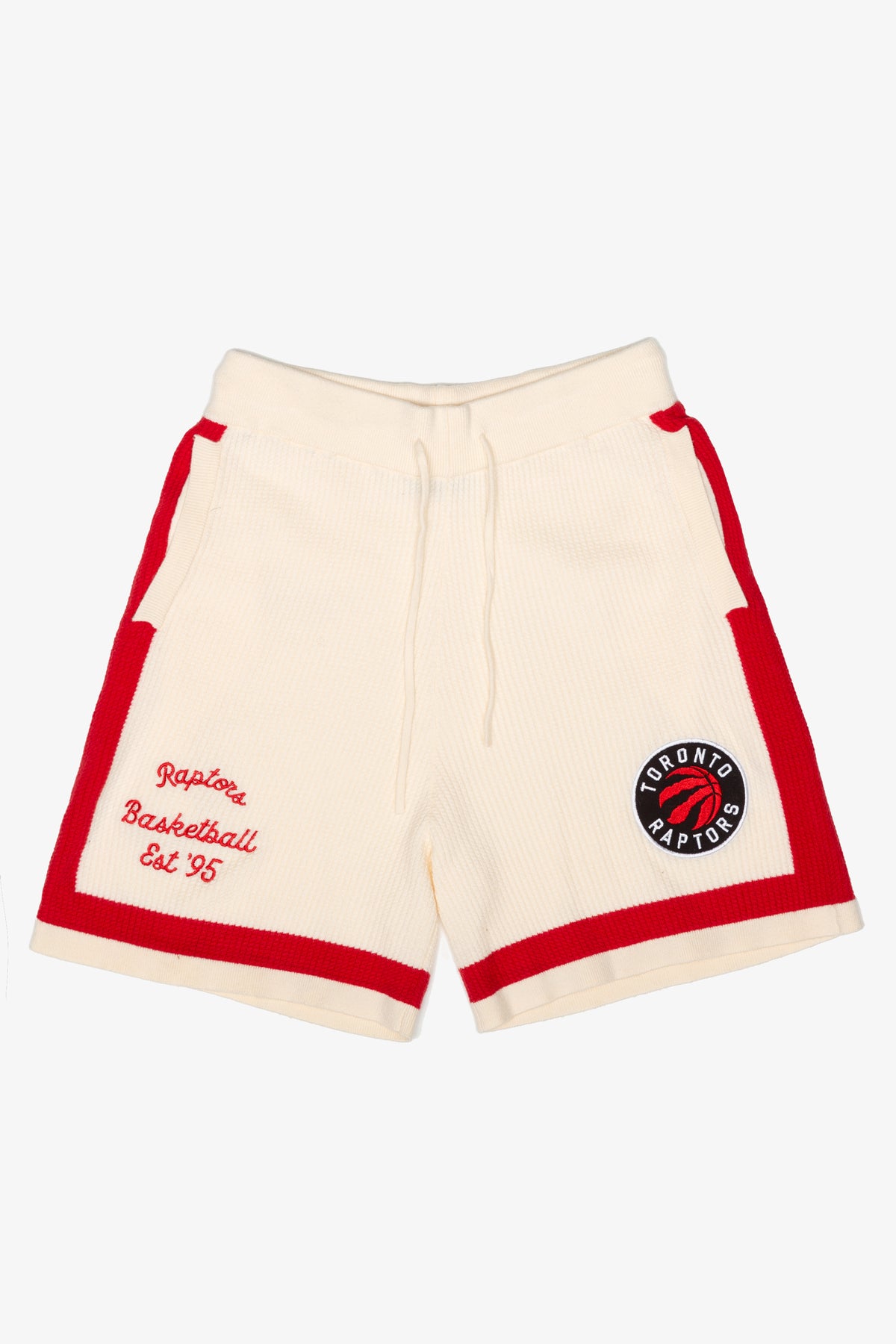 Toronto Raptors Knit Basketball Shorts - Ivory