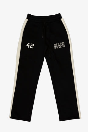 P/C x Jackie Robinson Open Hem Sweatpants - Black