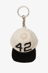 P/C x Jackie Robinson Mini Hat Keychain - Ivory