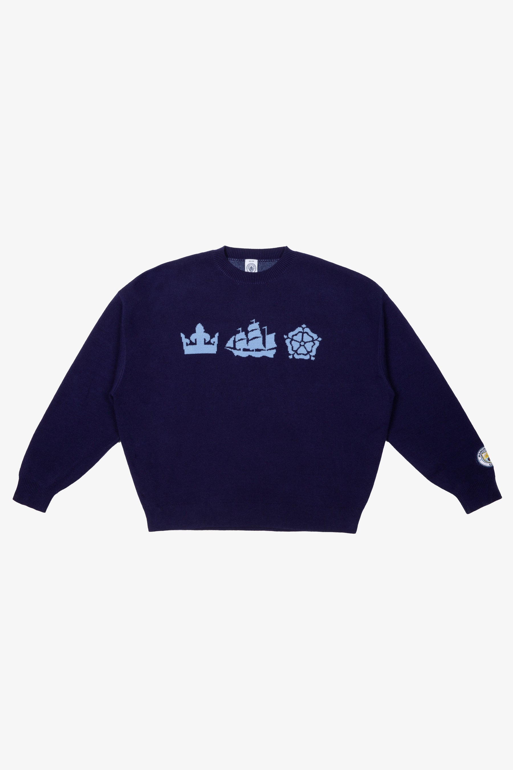Manchester City Knit Sweater - Navy