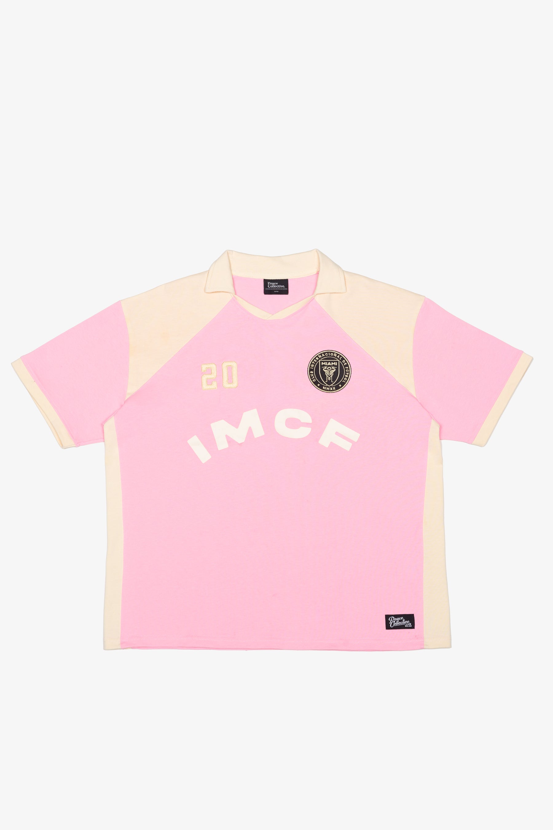 Inter Miami CF Colour Block Soccer Jersey - Pink / Ivory