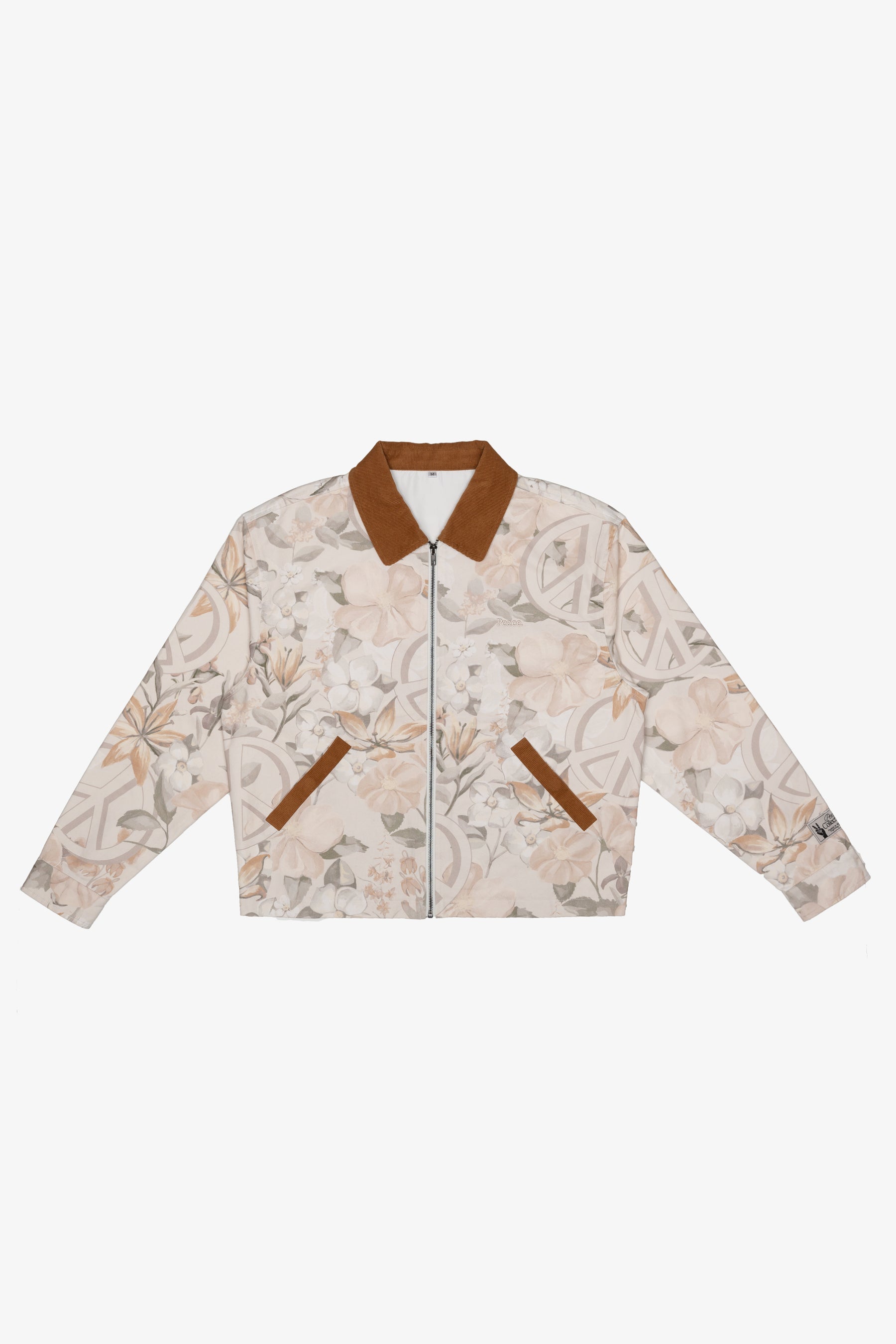 Peace Corduroy Work Jacket - Floral