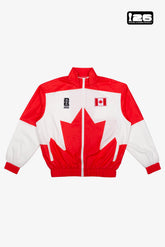 Chaqueta de pista de nylon FIFA World Cup 2026™ Canadá - Blanca / Roja