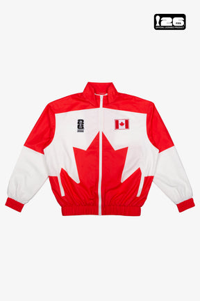 Chaqueta de pista de nylon FIFA World Cup 2026™ Canadá - Blanca / Roja