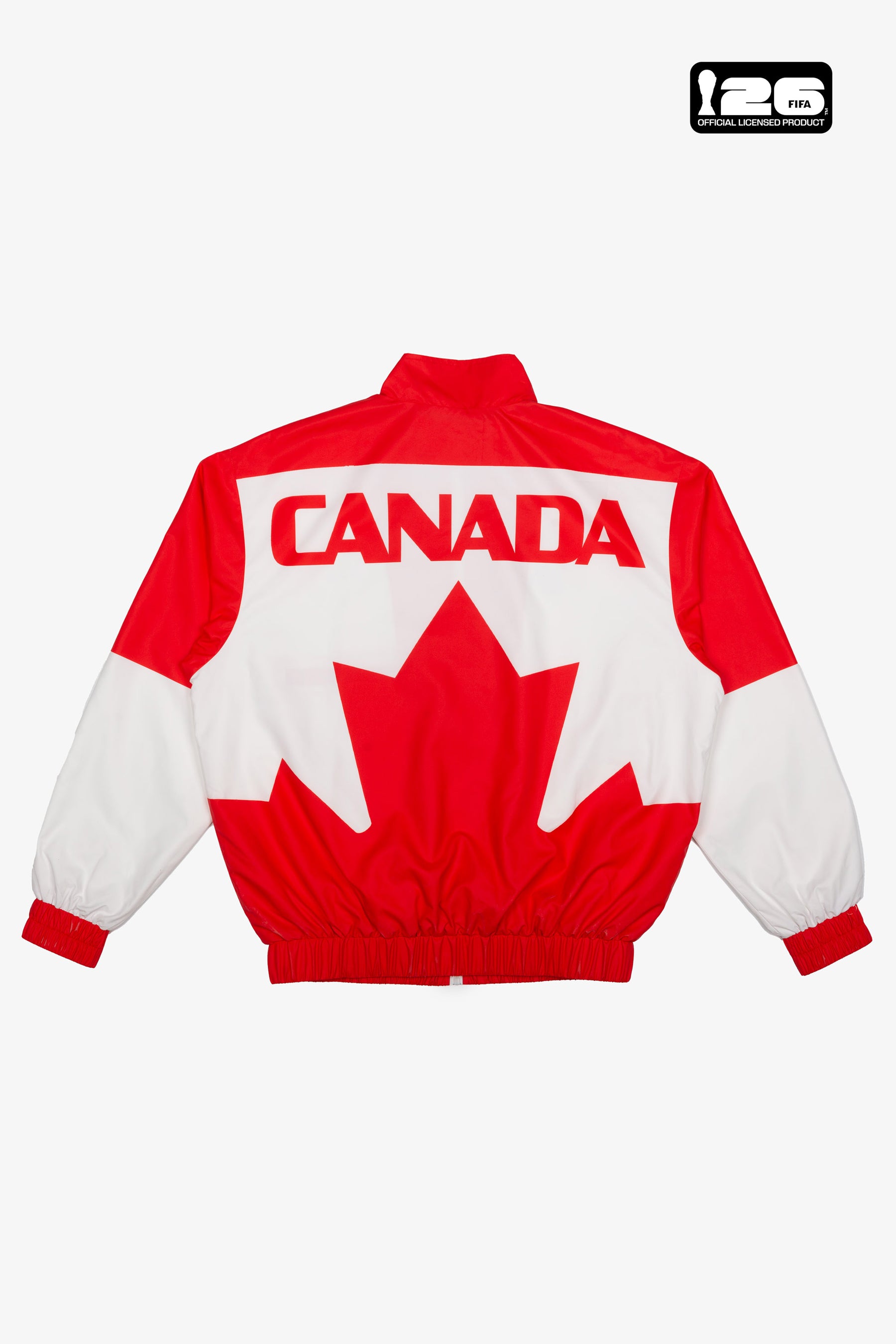 Chaqueta de pista de nylon FIFA World Cup 2026™ Canadá - Blanca / Roja