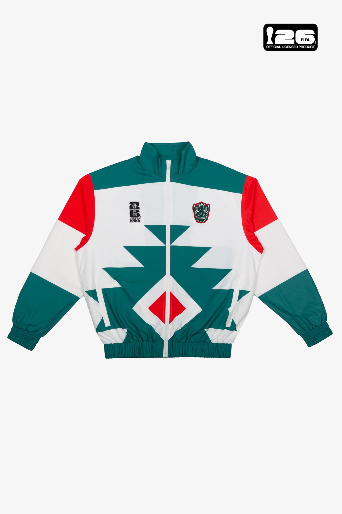 Chaqueta de pista de nailon FIFA World Cup 2026™ México - Blanca / Verde