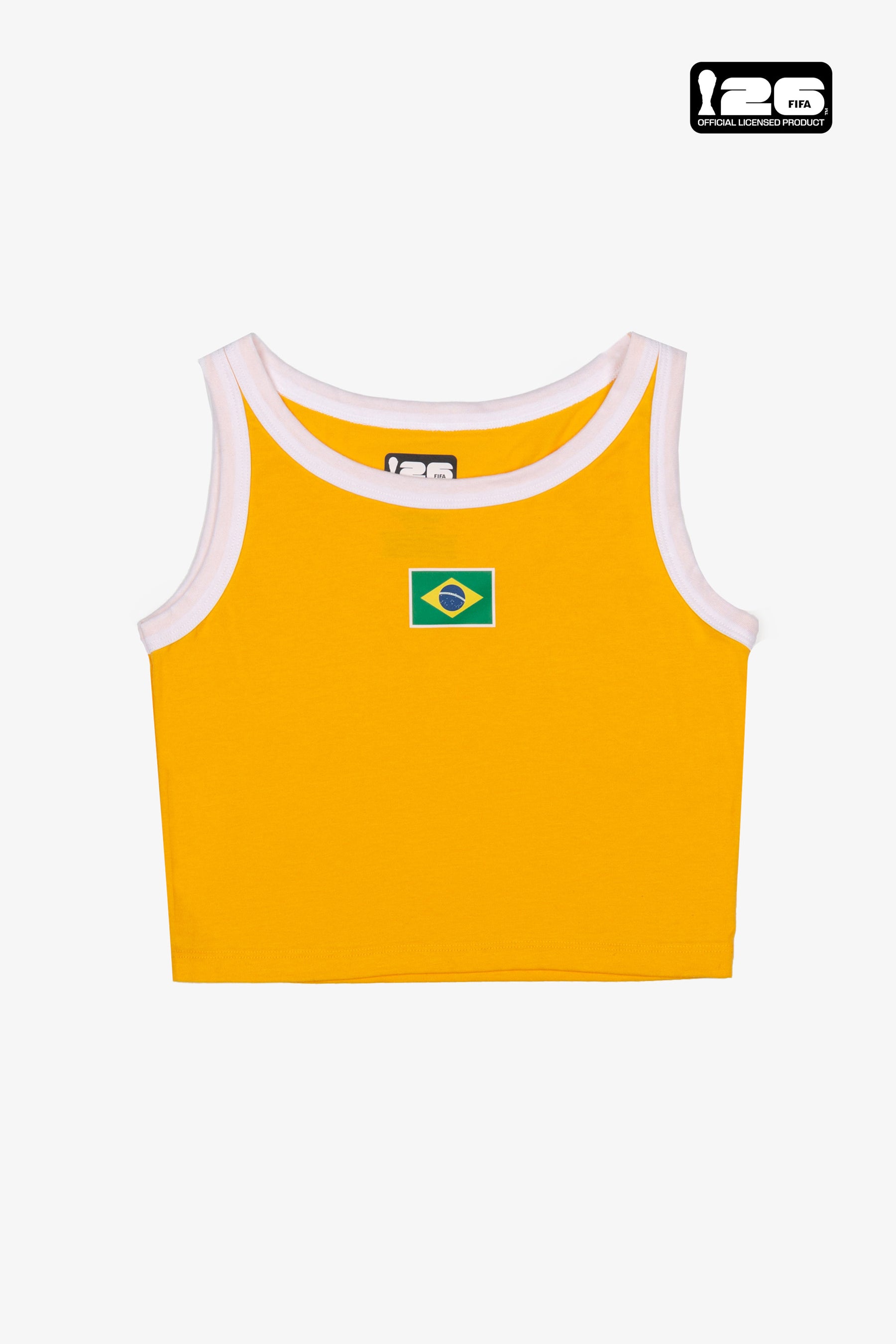 Débardeur court féminin FIFA Coupe du Monde 2026™ Brésil - Jaune