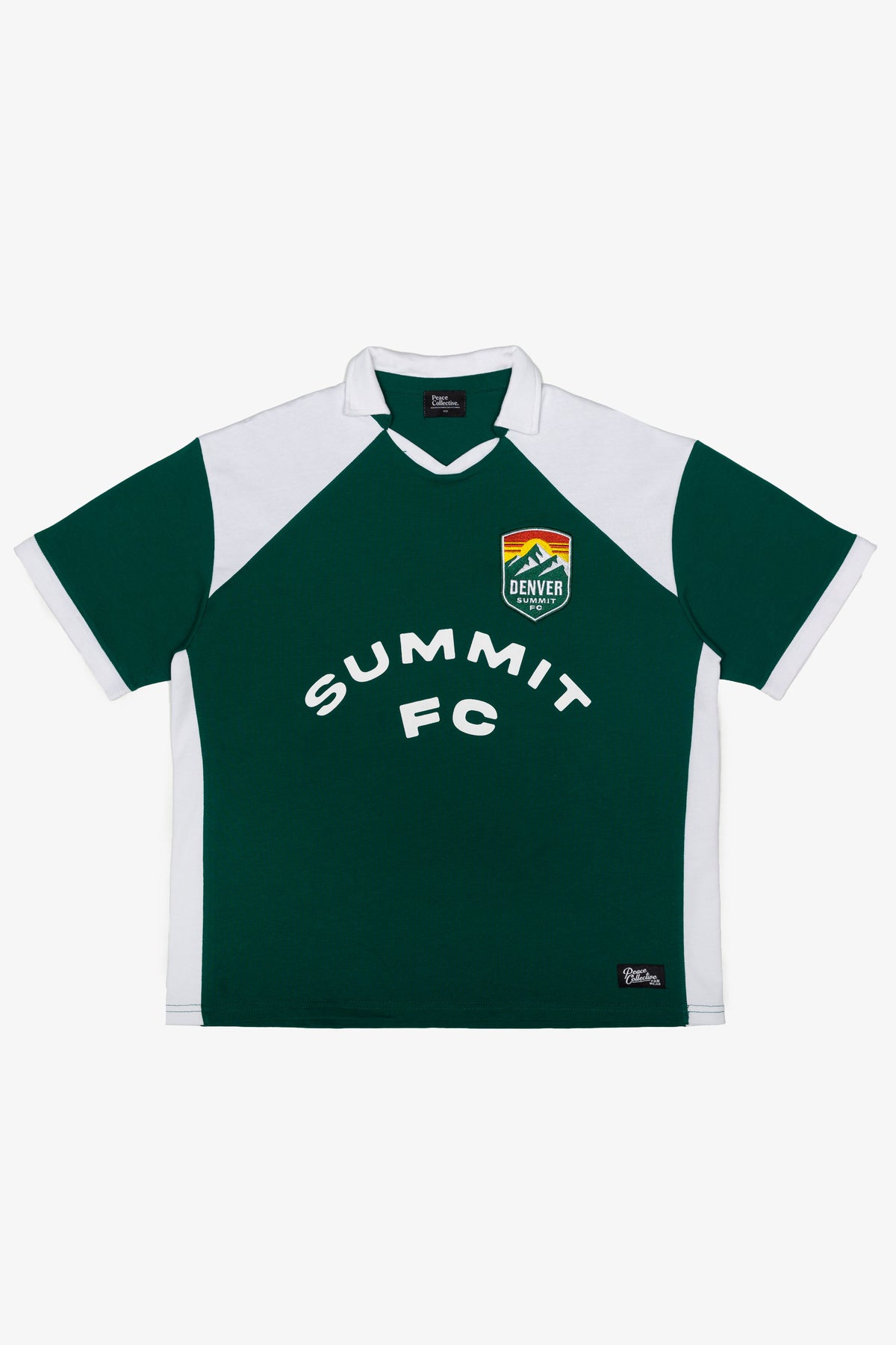 Denver Summit FC Colour Block Jersey - Evergreen / White