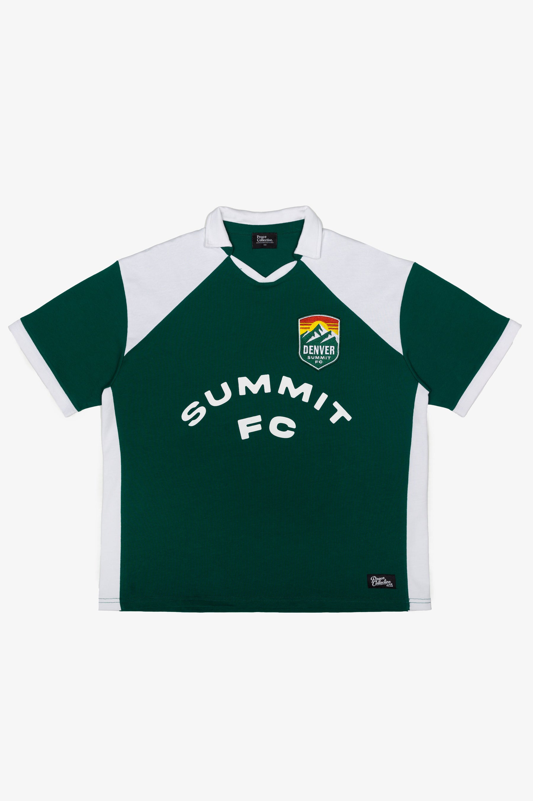 Denver Summit FC Colour Block Jersey - Evergreen / White