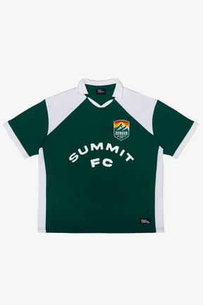 Denver Summit FC Colour Block Jersey - Evergreen / White
