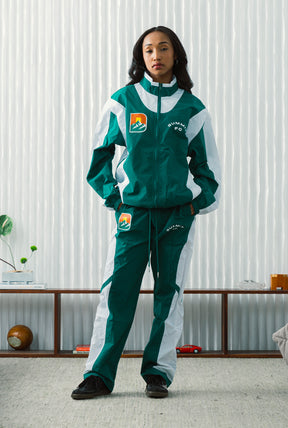 Denver Summit FC Colour Block Track Pants - Evergreen / White