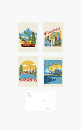 Home is Canada Postcards - Multicolour