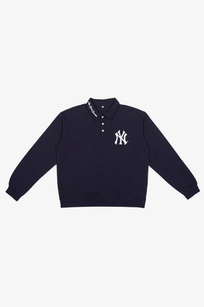 New York Yankees Longsleeve Polo - Navy