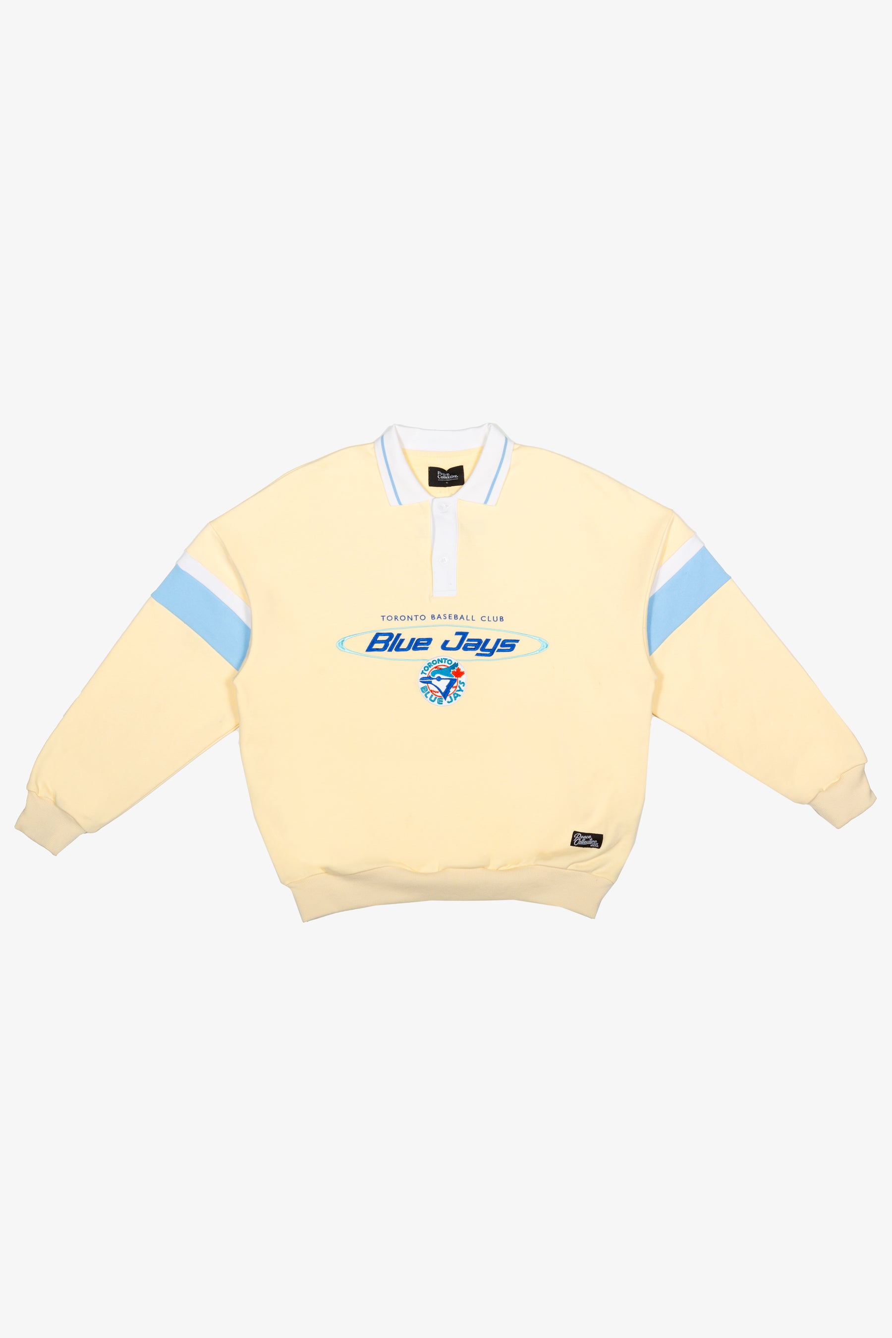 Toronto Blue Jays Oversized Rugby - Ivory / Baby Blue